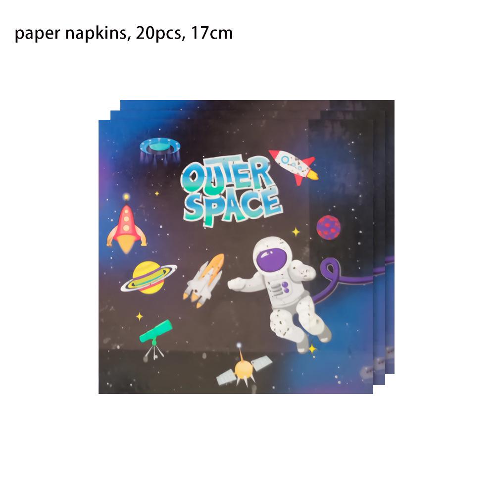 Starry Sky Birthday Party Set: Plates, Napkins, Cups & Cake Toppers