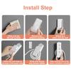 2in1 Socket Holder Organizer Wall-Mounted Punch Free Cable Organizer Self-Adhesive Seamless Power Strip Holder Gadget Home Decor
