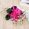 Silk Flower Simulation Butterfly Orchid Real Touch Photography Props Artificial Phalaenopsis Bouquet Home Decor 4/12 Heads