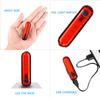 2 Pack Rear Bike Tail Light for Mountain Bike Ultra Bright USB Rechargeable  Taillights Red High Led