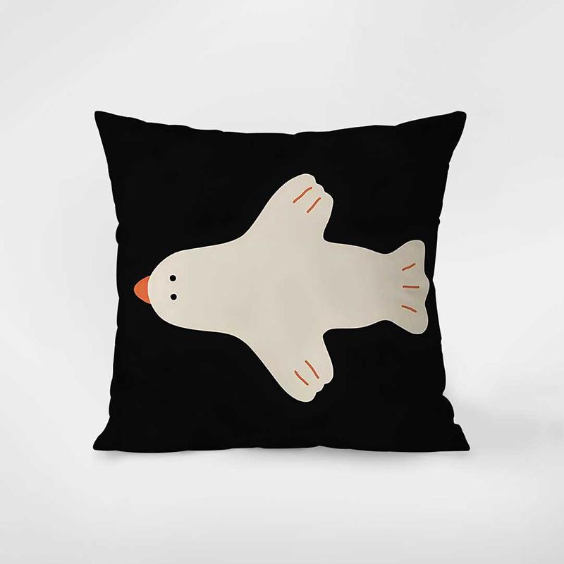 Minimalist Cute Polar Bear Throw Pillow Cover, Home Decor Cushion Case