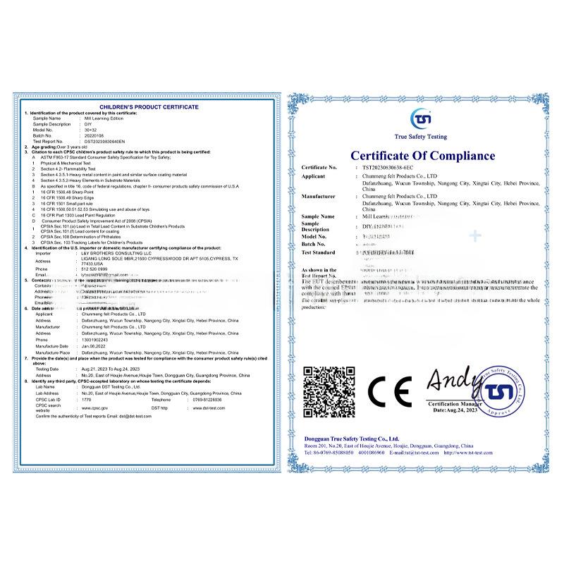 Interactive Children's Cartoon Felt Busy Board - DIY Creative Early Learning Toy with Finger Counting