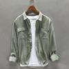 Corduroy Jacket Shirt Long-sleeved Men's Autumn Youth Hong Kong Style Loose Casual All-match Men's Shirt Jacket