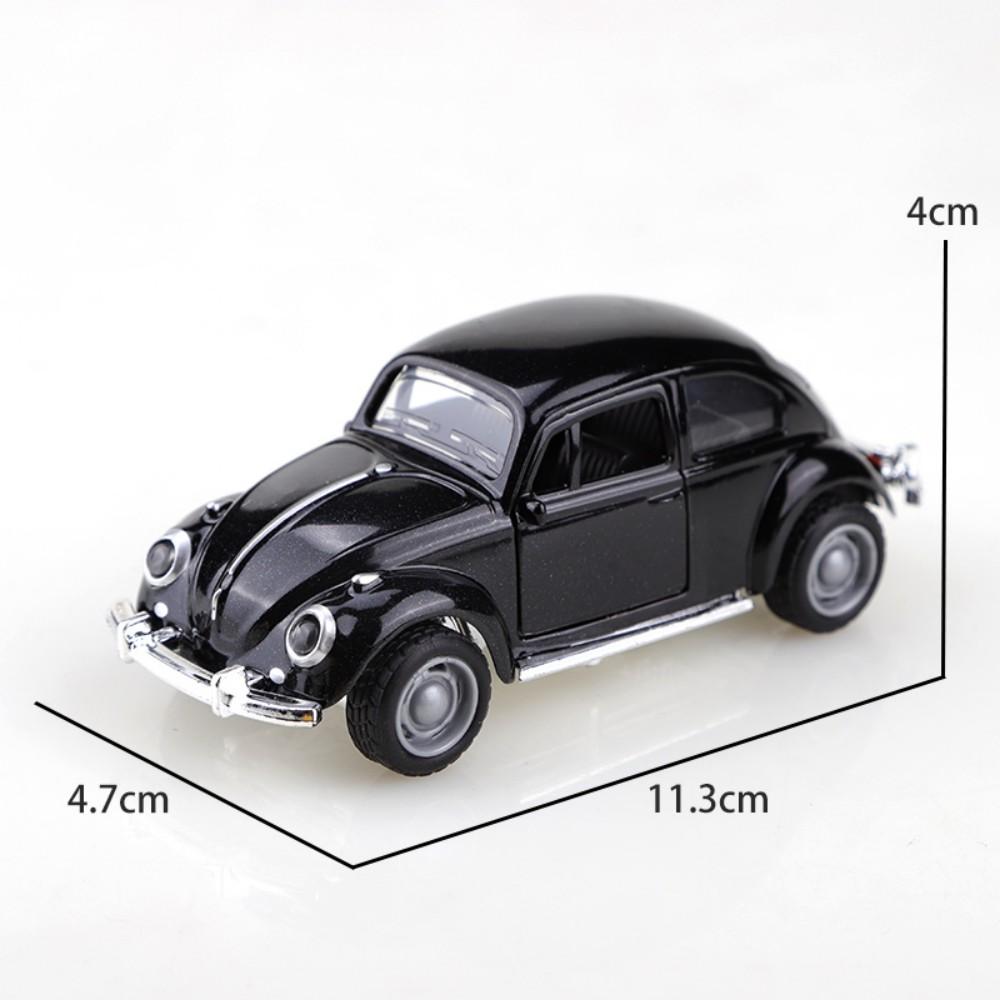 Retro Beetle Alloy Car Model Toy for Collection Exquisite Simulation Design Cake Decoration Home Office Display Gift
