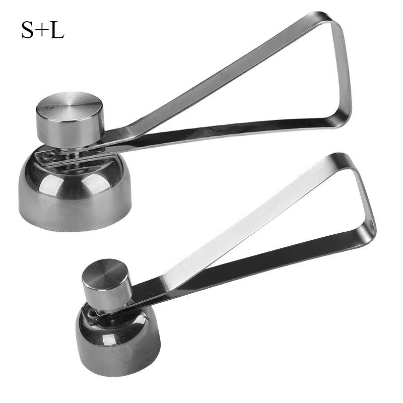 Egg Cracker Topper Tool for Raw Eggs Stainless Steel Egg Shell Opener Tool  Adjustable Effort for Preparing Custards and Cakes