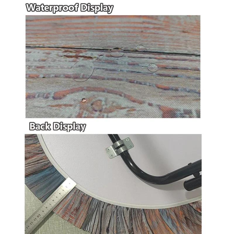 60/90/120Cm Round Table Cover Waterproof Oil-Proof Tablecloth Elastic Kitchen Dining Wedding Party Table Cover Home Decoration