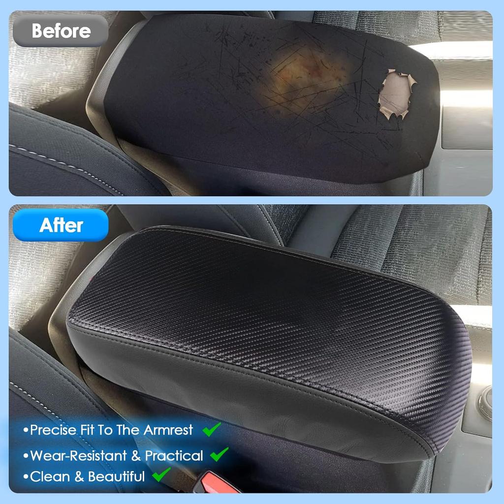 2022-2025 2026 Maverick Center Console Cover for Frod Maverick (XL/XLT/Lariat/Tremor/Lobo), Waterproof&Anti-Scratch Leather Armrest Cover 2023 2024