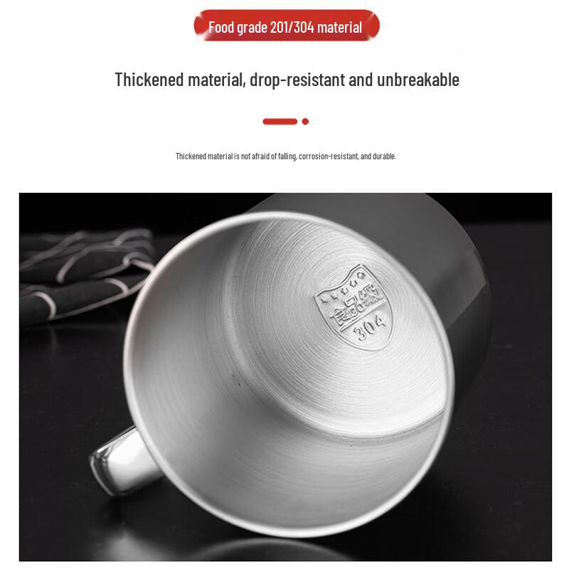 350ml 304 Stainless Steel Mug with Lid