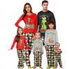 Christmas Print Cute Family Set Pajamas, Home Clothes, Family Set Long Sleeve Top Pants Set