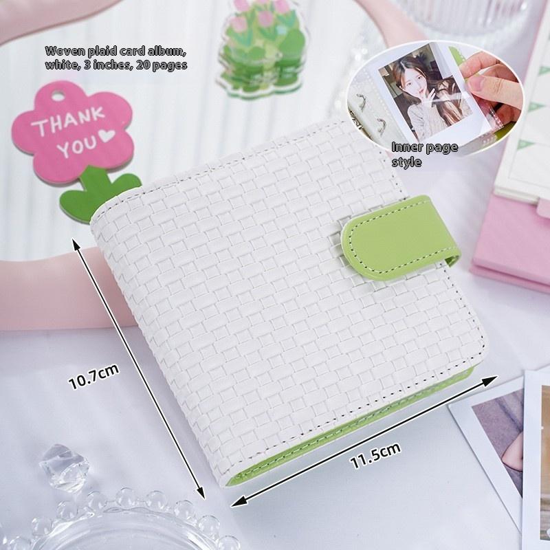 A5 Kpop Idol Photocards Holder PU Photo Album With 20pcs 3inches Sleeves Binder Collect Book For Photographs
