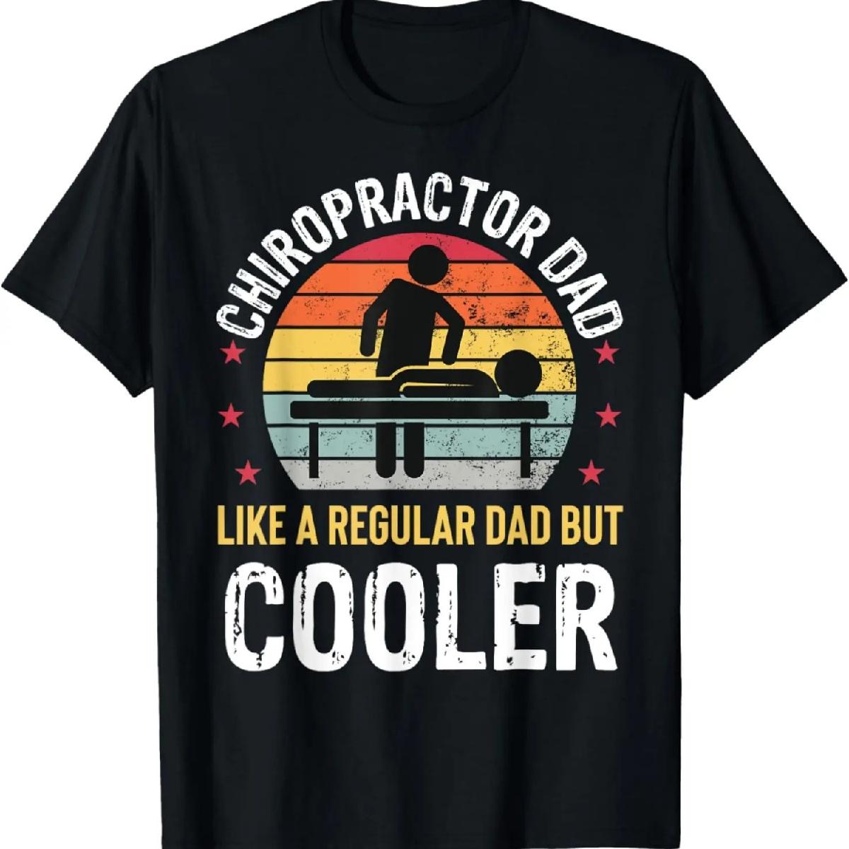 Хиропракт Папа Смешной День Отца Хиропрактика Мужская Футболка для Отца S