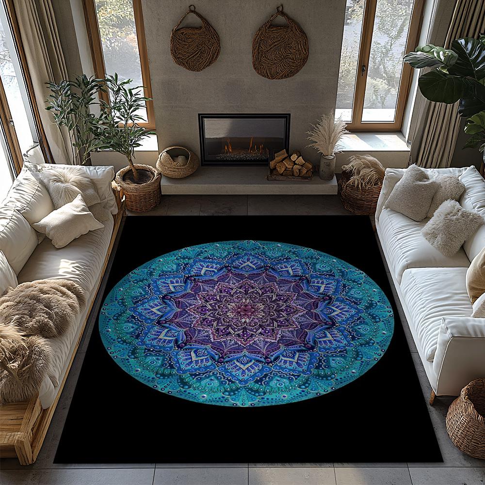 Bohemian Carpet Non-Slip Floor Mat Washable Area Rug Living Room Decor Home Textile Abstract Pattern Indoor Outdoor Entrance Rug