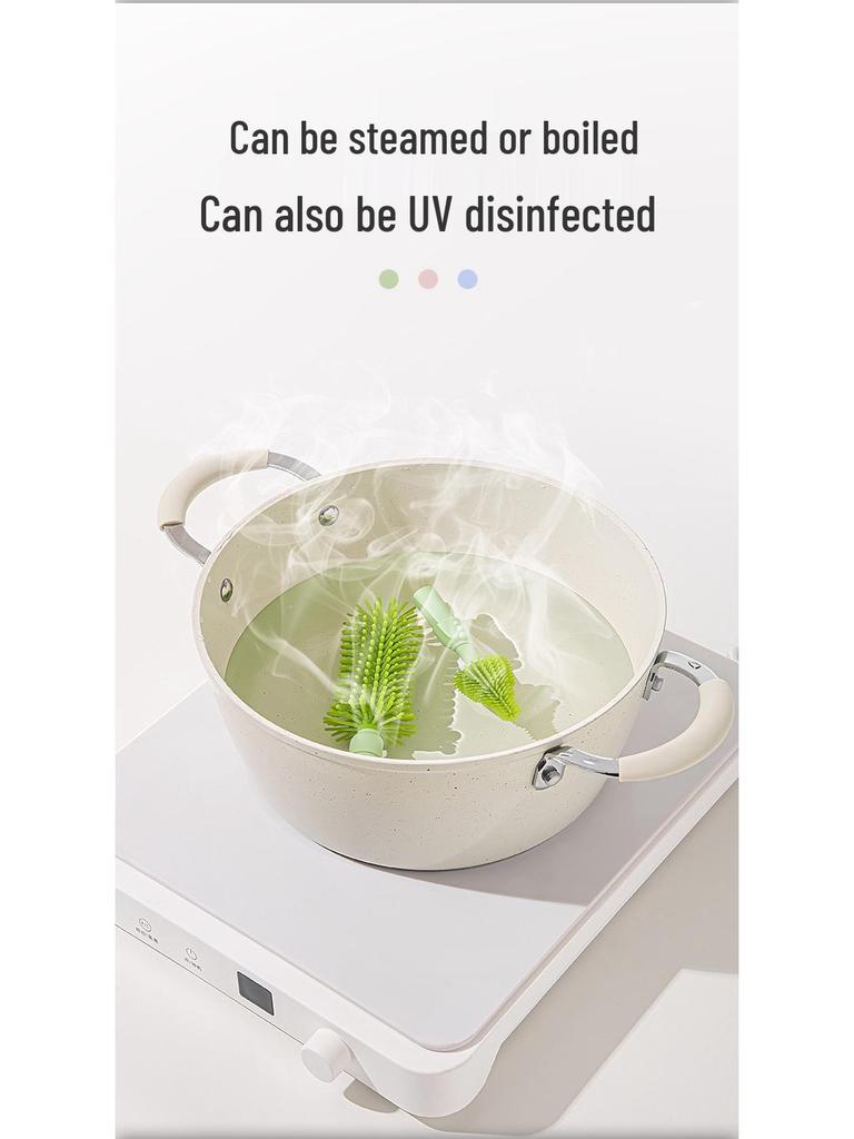 Silikon Babyflaschenbürste & Saugerreiniger Reise-Set