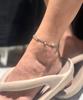 Monoflux Drift Stone Wave Double Chain Anklet