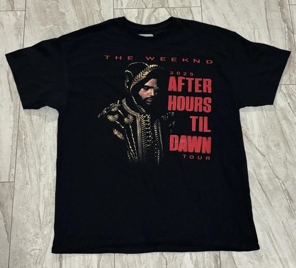 

The Weeknd 2025 After Hours Til Dawn Stadium Tour Adult XL T-Shirt Black L