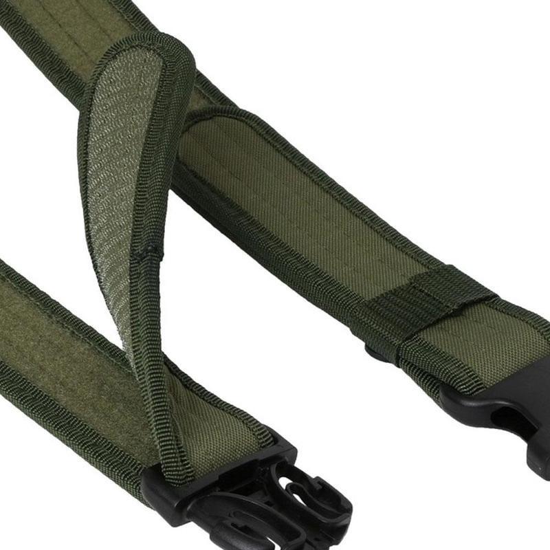 Men Outdoor Hiking Sports Waistband Canvas Buckle Belt Adjustable