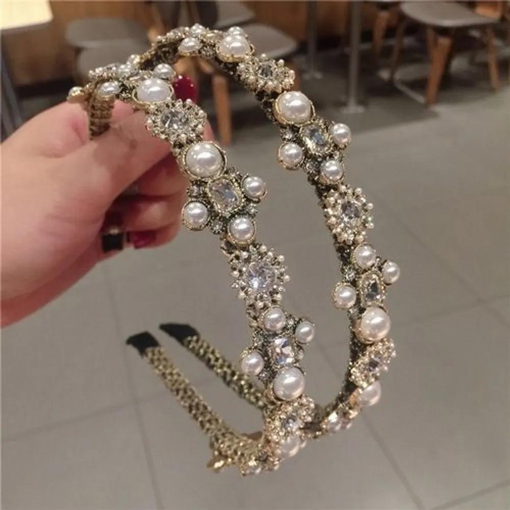 Cubic Gemstones Pearls Retro Jewelry Romantic Accessories Hair