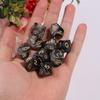 10pieces/set Acrylic Dice Set Polyhedral D10 10 Sided 15mm Dice for RPG Game Gift Party Role Play Game