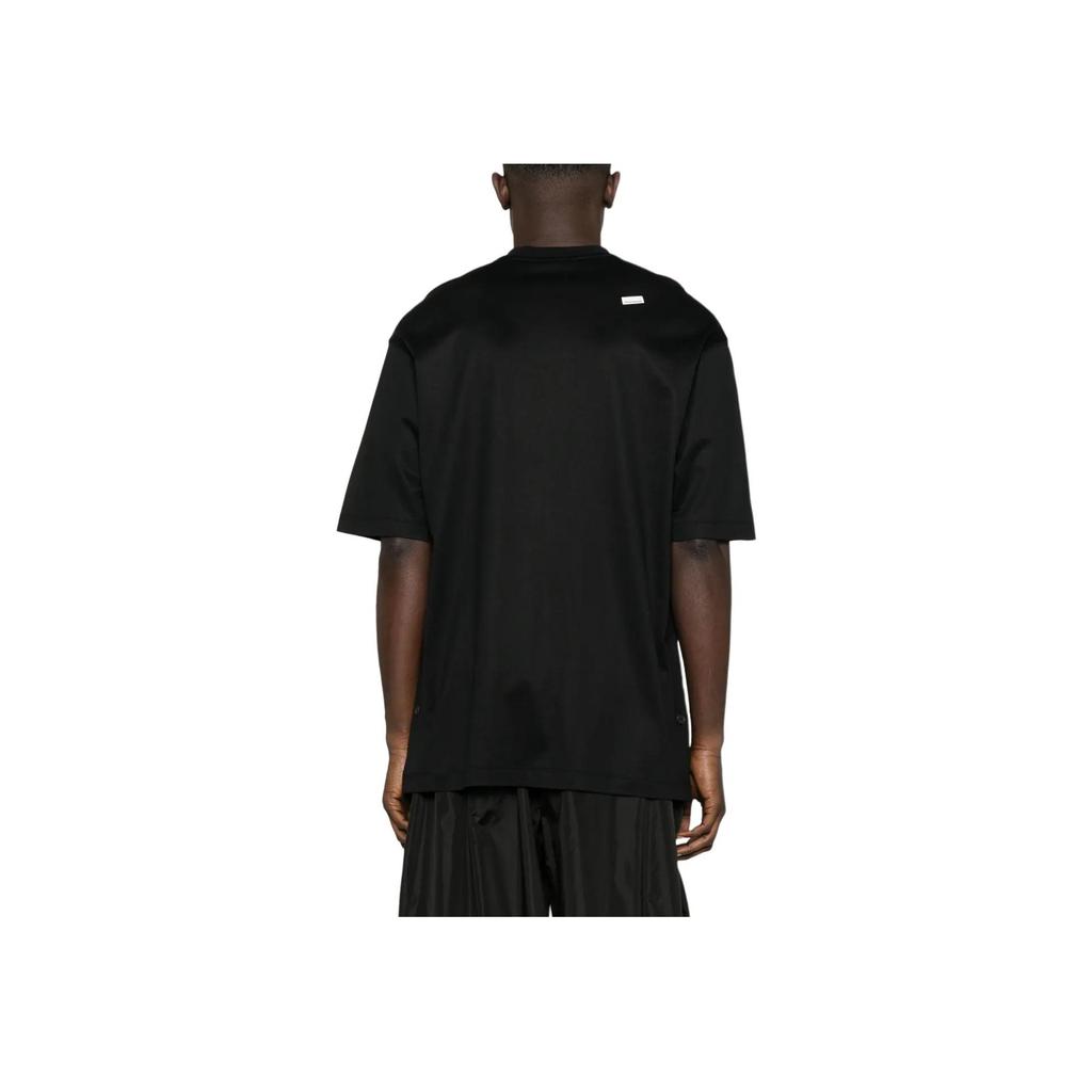 Emporio Armani Ss25 Pullover Solid Color Round Neck Loose Fit Short Sleeve T-Shirt Men Tops Black EM001035-AF13747-UC001