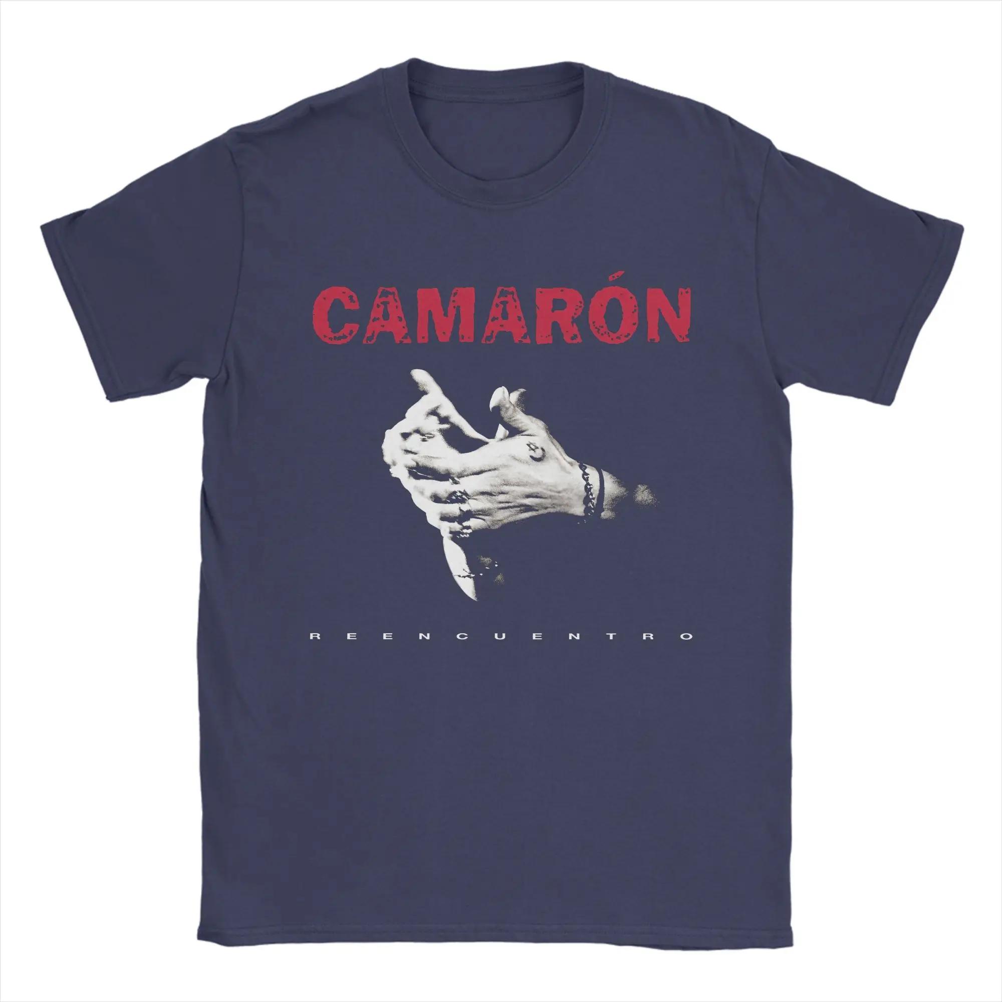 

Men TShirt Camarons De La Isla Flamenco Singer Cotton Tee Shirt Short Sleeve Island Shrimp T Shirts Round Neck Merch Plus Size 4XL
