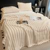 Plush Winter Throw Blanket Faux Rabbit Fur Cozy Fluffy Bubble Soft Warm Thick Furry for Couch Bed Living Room with Stitching