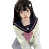 Autumn new sweet uniform sailor suit genuine Japanese college style autumn and winter female students middle suit set
