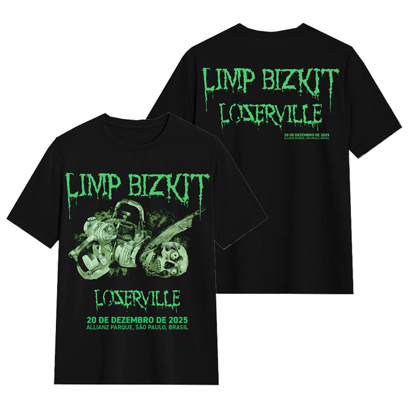 Limp Bizkit Soft Biscuit Band Rap Metal Rock Casual T-Shirt Men s and Women s Luxury Brand S разноцветный