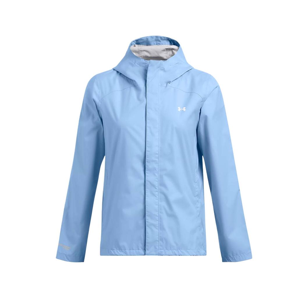 Under Armour Stormproof Cloudstrike 2.0 Solid Color Hooded Zip Jacket Women Jackets Sky-Blue 1374645-465
