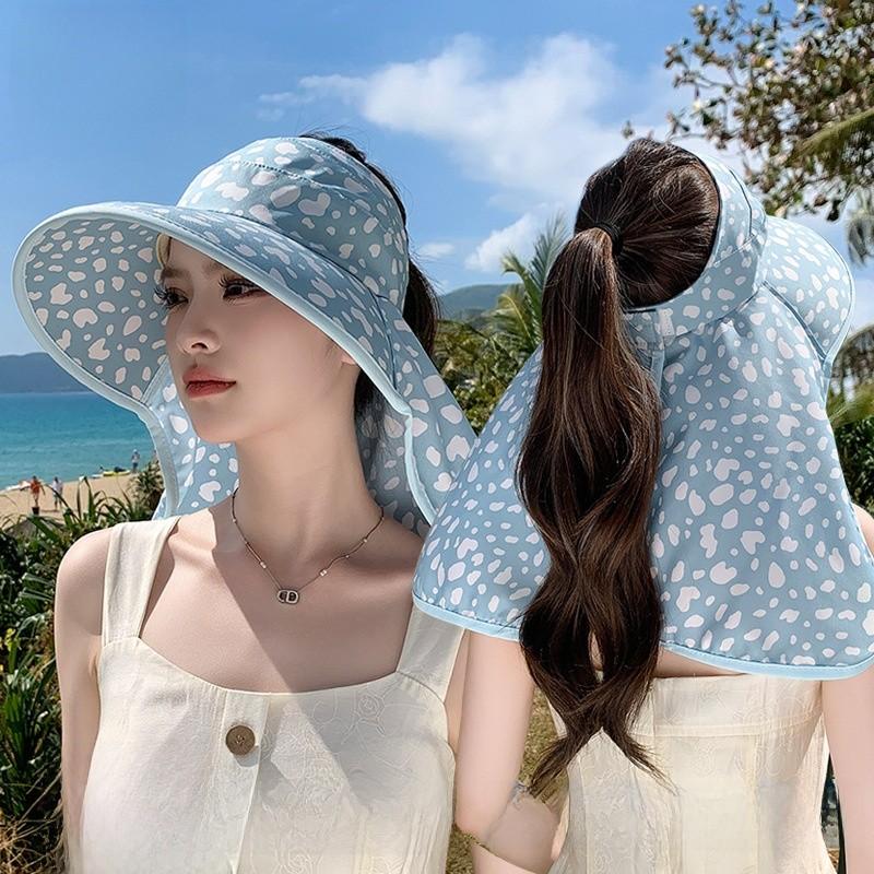Summertime Wide Brim Sun Hat For Women With Breathable Polyester Fabric For Outdoor Sun Protection