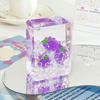 Rectangular Acrylic Ornament Transparent Oil Flowing Sand Ornament Fruit Sand Ornament  Decoration