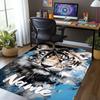 Custom Name Tiger Printed Carpet,Rug for Office Chair Living Room Bedroom Kitchen Room Decor Gifts.