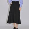 She S miSS  Belted Back Banding Flare Skirt SwwSko32030 Bk