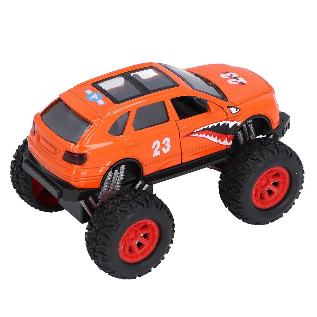 Pull Back Off Road Vehicle Toy for Boys Girls with Sound Light Alloy Openable Doors High Simulation Off Road Model Car
