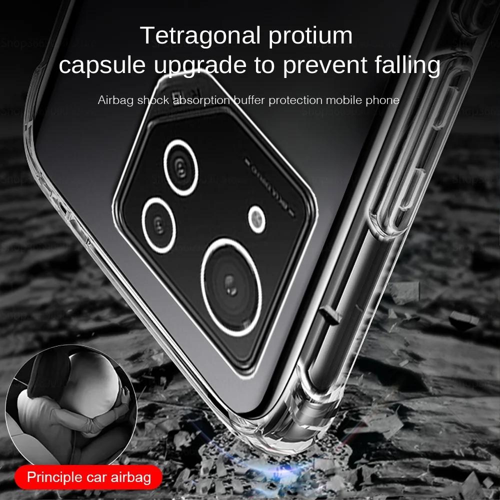 Soft TPU Transparent Phone Case for Asus Rog Phone 8 Pro Protective Cover Airbag Shockproof Ultra Thin Clear Full Protection Cover