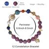 Eight Planet And Twelve Constellations Natural Stone Bracelets Matte Stone Bead Bracelet Planet 12 Constellations Bracelet
