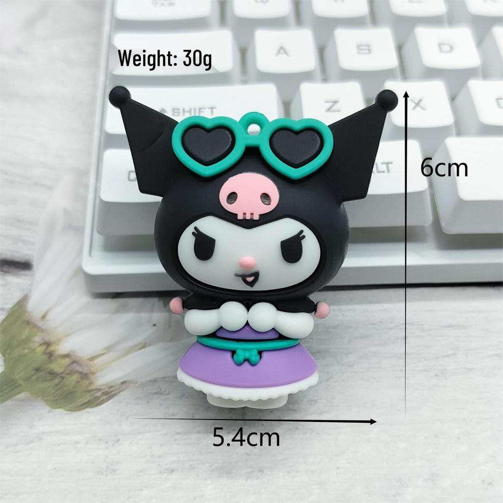 Cartoon KT Cat Keychain: Soft PVC Rubber Sanrio Bag Pendant DIY Accessory