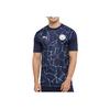 Puma Manchester City Football Club Short Sleeve T-Shirt Men Tops Blue 758030-07