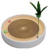 Junchu Corrugated Cat Scratch Bowl & Bed with Teaser
