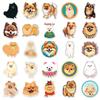 50 Pomeranian Dog Stickers: Cute Hand-Painted Puppy Decorations for Journals and Milk Tea Cups