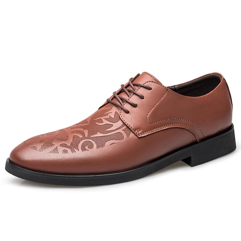 Newest 2022 High Quality Genuine Leather Shoes Men Oxfords Fashion Men'S Casual Shoes Brand Male Comfortable Black Dress Shoes Man