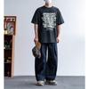 American street tide brand simple solid color scimitar wide leg casual pants men's lazy relaxation loose straight long pants