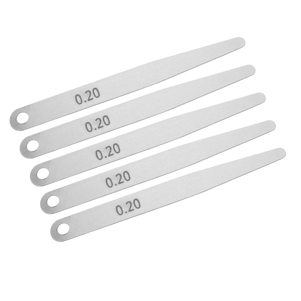 5pcs 0.2Celsius0.3 Stainless Steel Feeler Gauge Ruler Welding Inspection Tool(0.2)