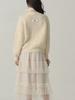 SORRY, TOO MUCH LOVE Raglan Half Jip-Up Wool Knit_Cream