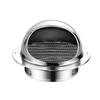 Stainless Steel Exterior Wall Vent Cap: Breathable, Windproof Exhaust Hood for Smoke and Duct Ventilation