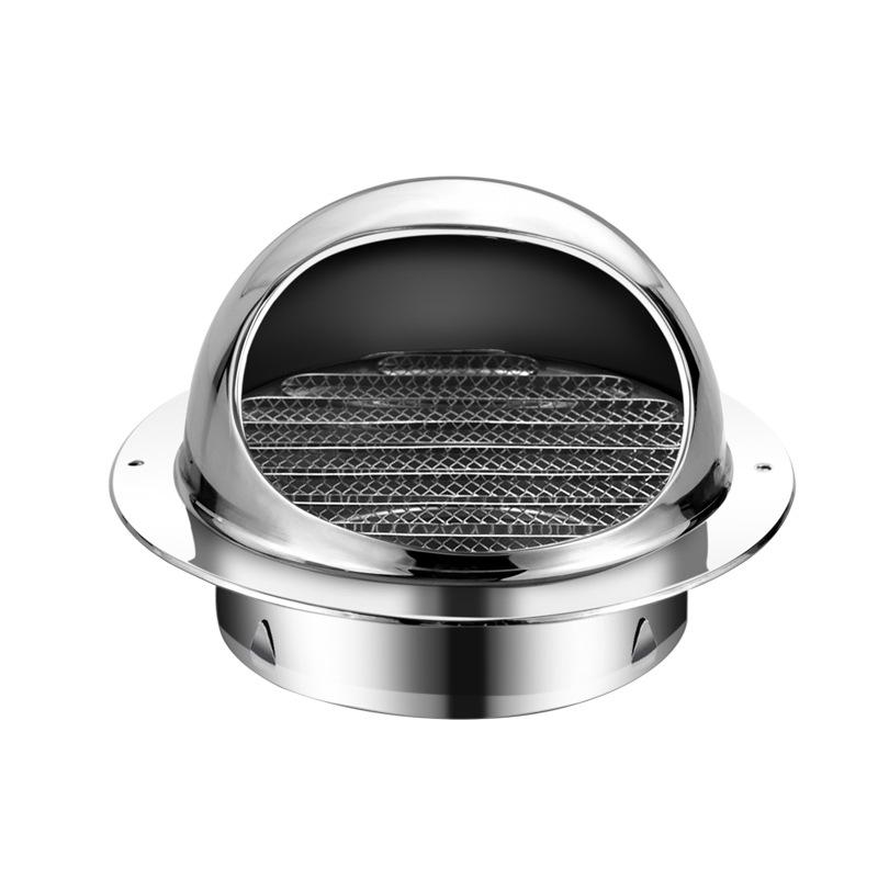 Stainless Steel Exterior Wall Vent Cap: Breathable, Windproof Exhaust Hood for Smoke and Duct Ventilation