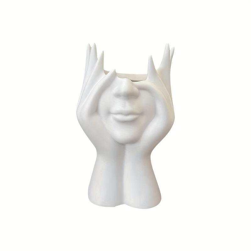 Modern Makeup Box with Mirror & Brush Holder. Elegant Heart Design, Large Capacity. For Vanity, Bathroom, or Desk.