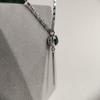Серебряная подвеска с изумрудом nano 0.95ct (2197362)