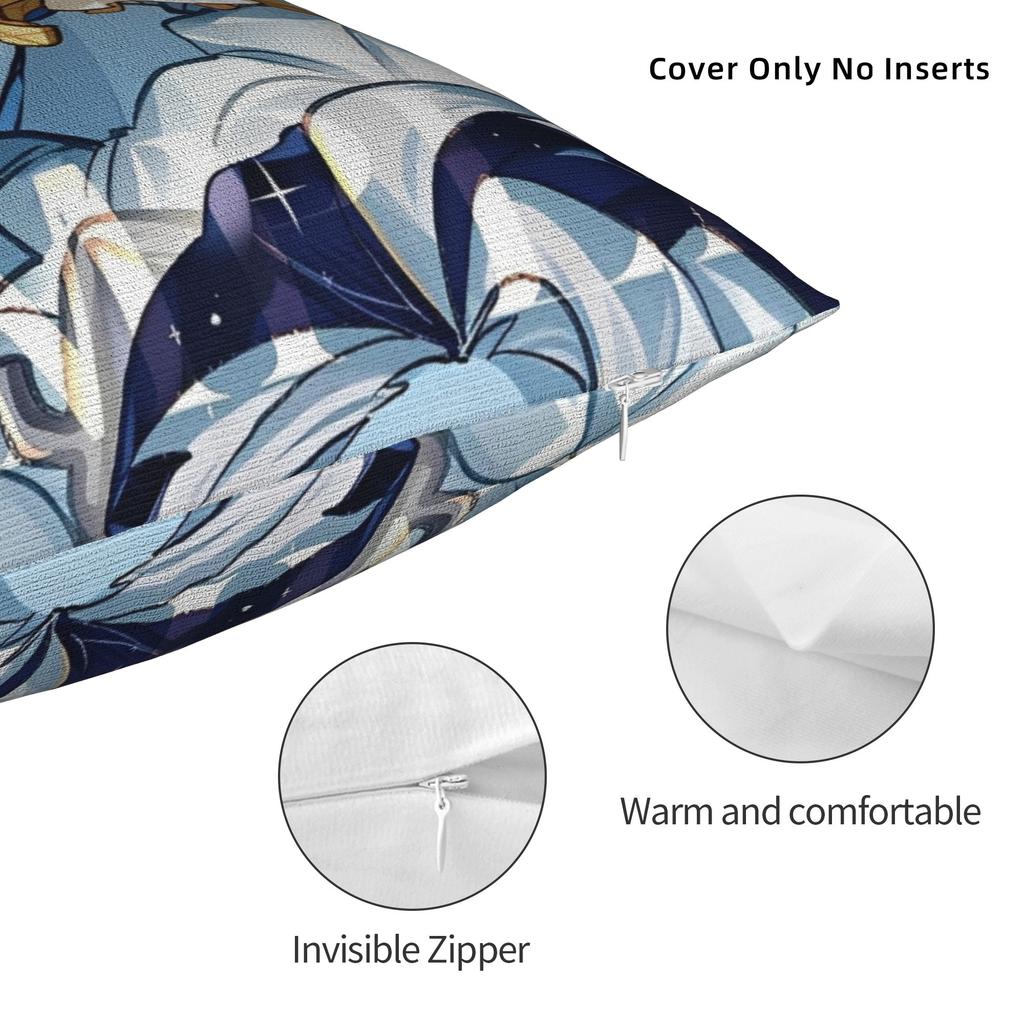 Cookie Run Kingdom  Pillow Cover Product Printing Cushion Cover Decorative Video Games Throw Pillow Case Cover Sofa Multi-Size