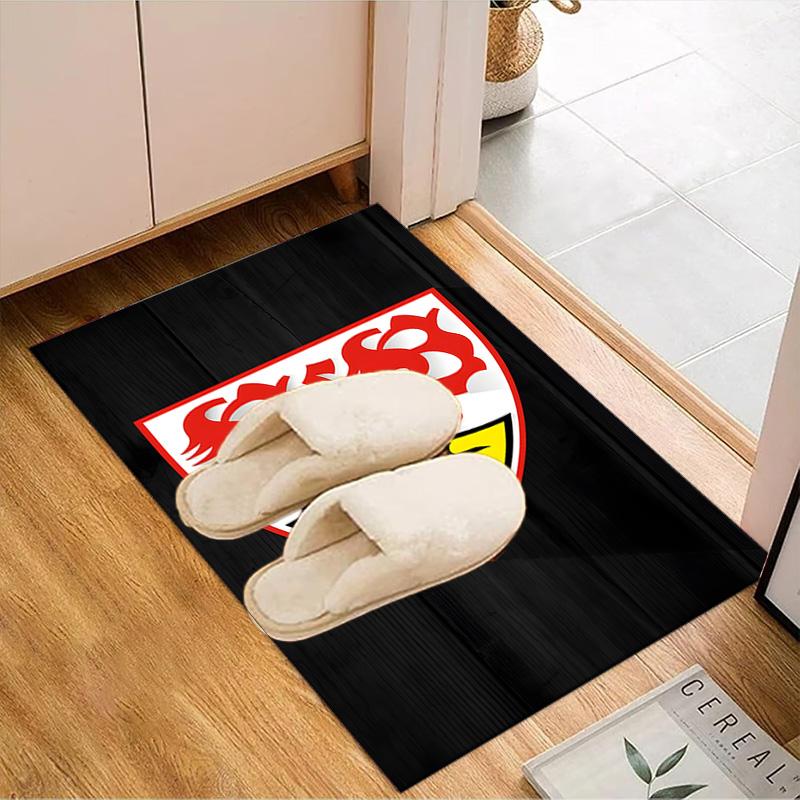 Vfb Fc Crest Printed Office Carpet Chair Cushion  Entryway Rug, Rugs for Living Room, Bedroom Christmas gifts