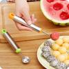 Melon Watermelon Ball Scoop Fruit Spoon Ice Cream Sorbet Stainless Steel Cooking Tool Fruit Platter DIY Tool Kitchen Accessories